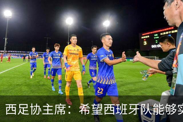 西足协主席：希望西班牙队能够实现夺冠的目标，但必须一步一步来